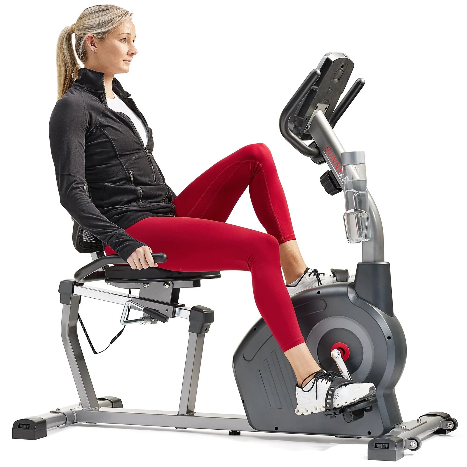 Sunny Health & Fitness Elite Interactive Series Exercise Recumbent Bike – SF-RB420046