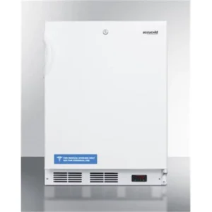 Accucold 24 in. Wide Built-in ADA Height -25 deg C Manual Defrost All Freezer with Lock – White