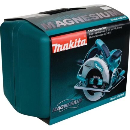 15 Amp 7-1/4 in. Corded Lightweight Magnesium Circular Saw with LED Light, Dust Blower, 24T Carbide blade, Hard Case 5007MG - Image 4