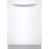 Bosch – 500 Series 24″ Top Control Built-In Dishwasher with Stainless Steel Tub, 3rd Rack, 44 dBa – White