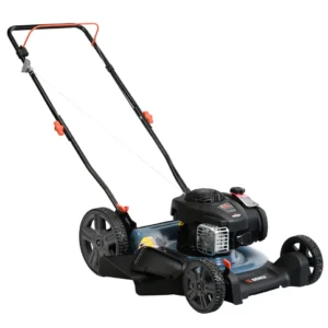 SENIX 21In Gas Lawn Mower, 125cc 4-Cycle Briggs & Stratton Engine, 2-In-1 Push Lawnmower, 6 Height Adjustment with 11In Rear Wheels, LSPG-M4