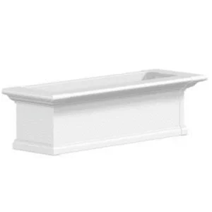 4823W Yorkshire 3 Foot Window Box – White