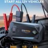 Car jump starter 3000A 21800mAh( 9.0L Gas/8.0L Diesel) Powerful Portable Jump Box with Fast Charge Extended Cables and Lights YaberAuto - Image 4