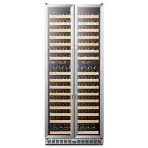 Lanbo 32-Inch Dual Zone Compressor Wine Refrigerator – 287 Bottle Freestanding Wine Cooler