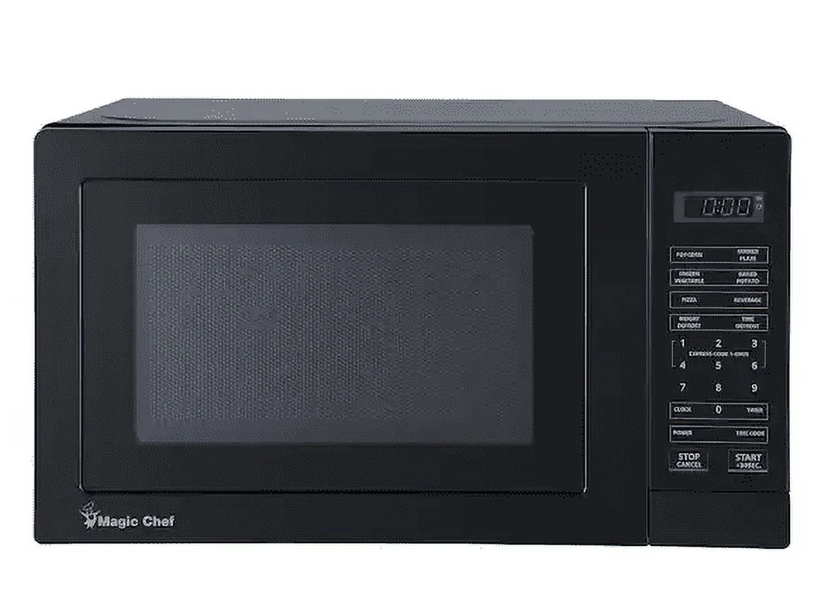 Magic Chef 0.7 Cu. Ft. 700-Watt Countertop Microwave Oven, Compact Kitchen Microwave, Black