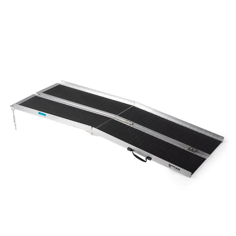 Titan Ramps 6′ Multi-Fold Aluminum Wheelchair Ramp – 600 lb. Capacity
