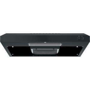 GE – 30″ Convertible Range Hood – Black on black