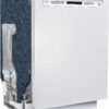 Bosch – 300 Series 24″ Recessed Handle Dishwasher with Stainless Steel Tub – White - Image 2