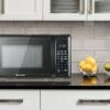 Compact Countertop Microwave Oven with Touch Control, LED Display, 700W, 10 Power Levels, 6 Auto Menus, Glass Turntable and Child Safe Lock, 0.7 Cu., Ft. Black - Image 4
