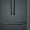 Bosch – 800 Series 21 Cu. Ft. French Door Counter-Depth Smart Refrigerator – Black stainless steel - Image 2