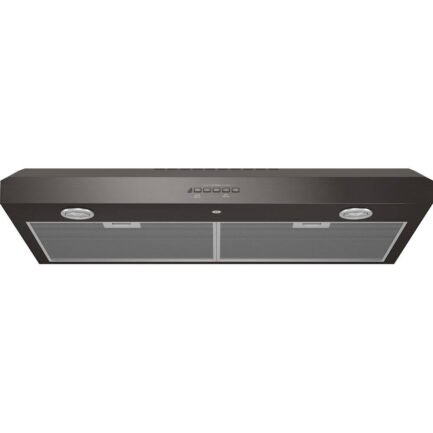 GE – 36″ Convertible Range Hood – Black stainless steel