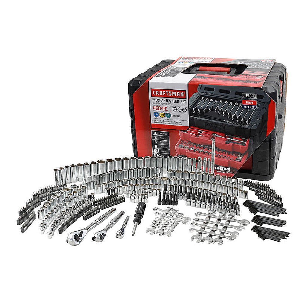 Craftsman 450-Piece Mechanic’s Tool Set With 3 Drawer Case Box 99040