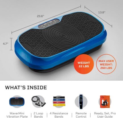 LifePro Waver Mini Vibration Plate – Whole Body Vibration Platform Exercise Machine – Home & Travel Workout Equipment for Weight Loss, Toning & Wellness – Max User Weight 260lbs - Image 2
