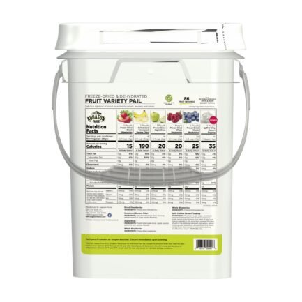 Augason Farms Freeze Dried and Dehydrated Fruit Variety Pail, 86 Servings, Emergency Food - Image 4