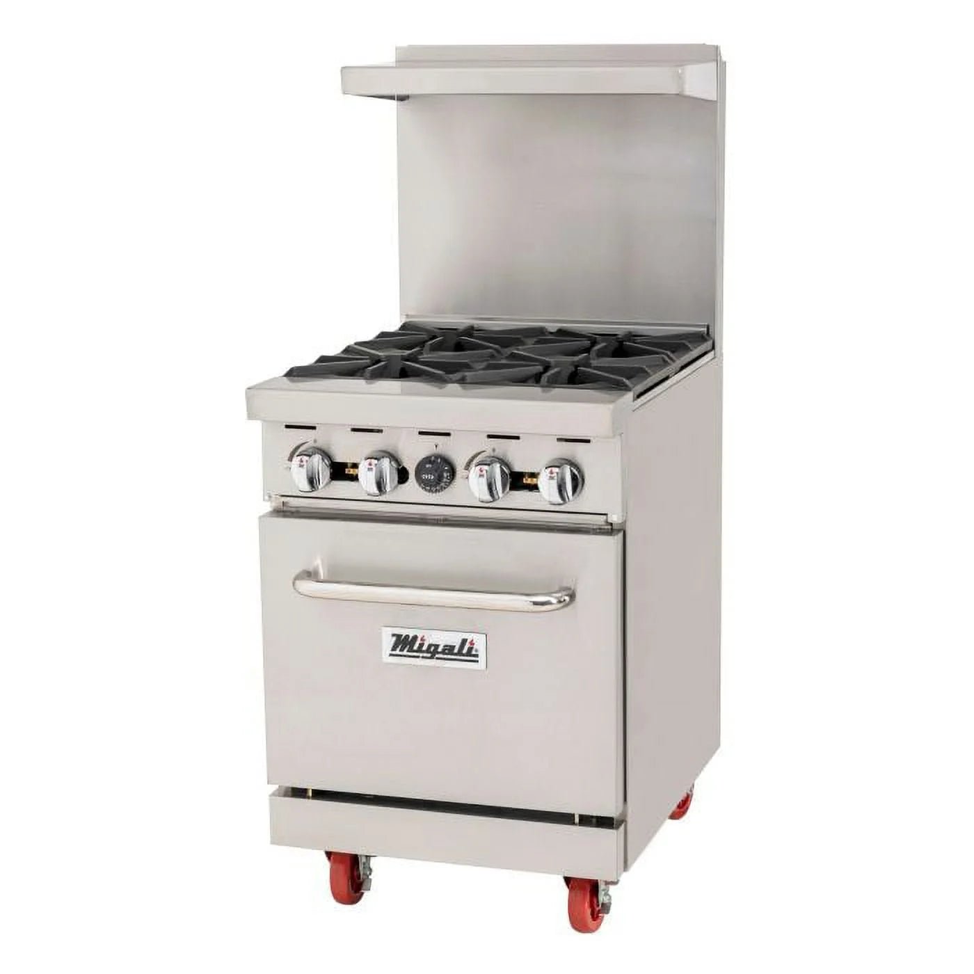 24″ Wide, 4 Burner Natural Gas Range
