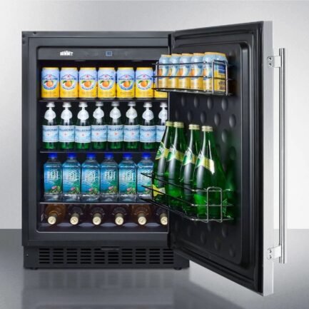 24″ Wide Built-In All-Refrigerator, Stainless Steel Cabinet - Image 3