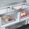 Bosch – 800 Series 21 Cu. Ft. French Door Counter-Depth Smart Refrigerator – Black stainless steel - Image 4