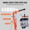 BENTISM 2T Folding Engine Crane Engine Hoist with Level 4400 lbs/2 ton Heavy-Duty Cherry Picker Shop Crane Oldable Engine Crane - Image 4