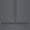 Bosch – 800 Series 21 Cu. Ft. French Door Counter-Depth Smart Refrigerator – Black stainless steel