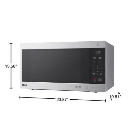 LG Electronics LMC2075ST NeoChef 24 in. Width 2.0 cu.ft. Stainless Steel 1200-Watt Countertop Microwave - Image 5