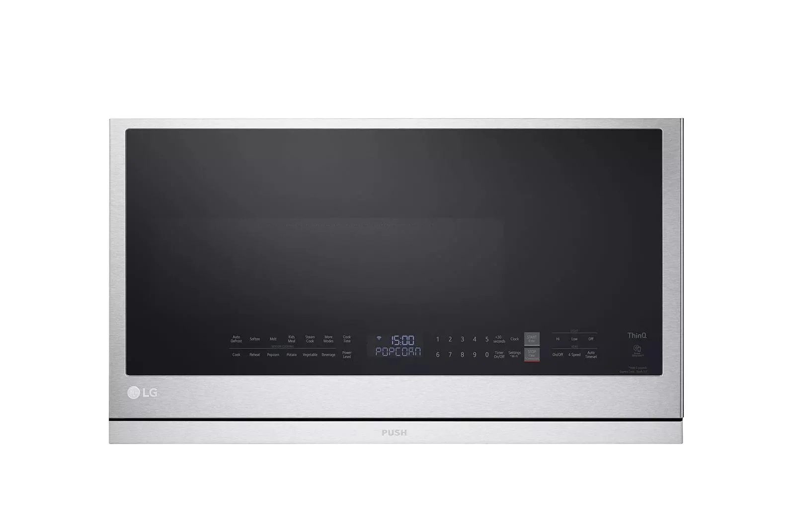 LG MVEL2137 2.1 Cu. Ft. Over-the-Range Microwave with 400 CFM Venting System – Stainless Steel