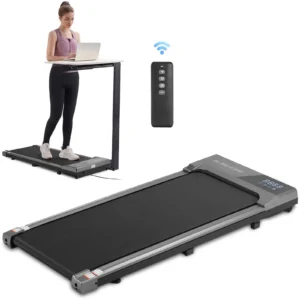 MaxKare Walking Pad Under Desk Treadmill – 2.25 HP Compact Treadmill with Remote Control, 0.6–3.8 MPH, 265 lb Capacity for Home & Office Use