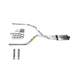 Silverado 88-95 dual exhaust 2.5 pipe Stainless muffler RC Tip