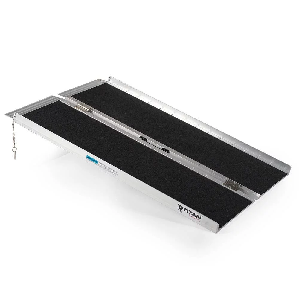 Titan Ramps 4′ Single-Fold Wheelchair Ramp – 500 lb. Capacity