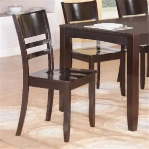 Wooden Imports Furniture LY-WC-CAP Lynfield Dining Chair with Wood Seat – Cappuccino