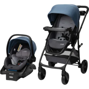 Safety 1st Grow and Go Sprint Modular Travel System Stroller with Rear-Facing Infant Car Seat, Bluestone