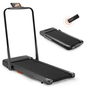 MaxKare 2-in-1 Folding Under Desk Treadmill – 2.5 HP Walking Pad, Up to 7.5 MPH, Remote Control, 265 lb Capacity for Home & Office Use