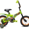 Jurassic World 12-Inch Kids Bicycle with Training Wheels – Green & Orange Raptor Design