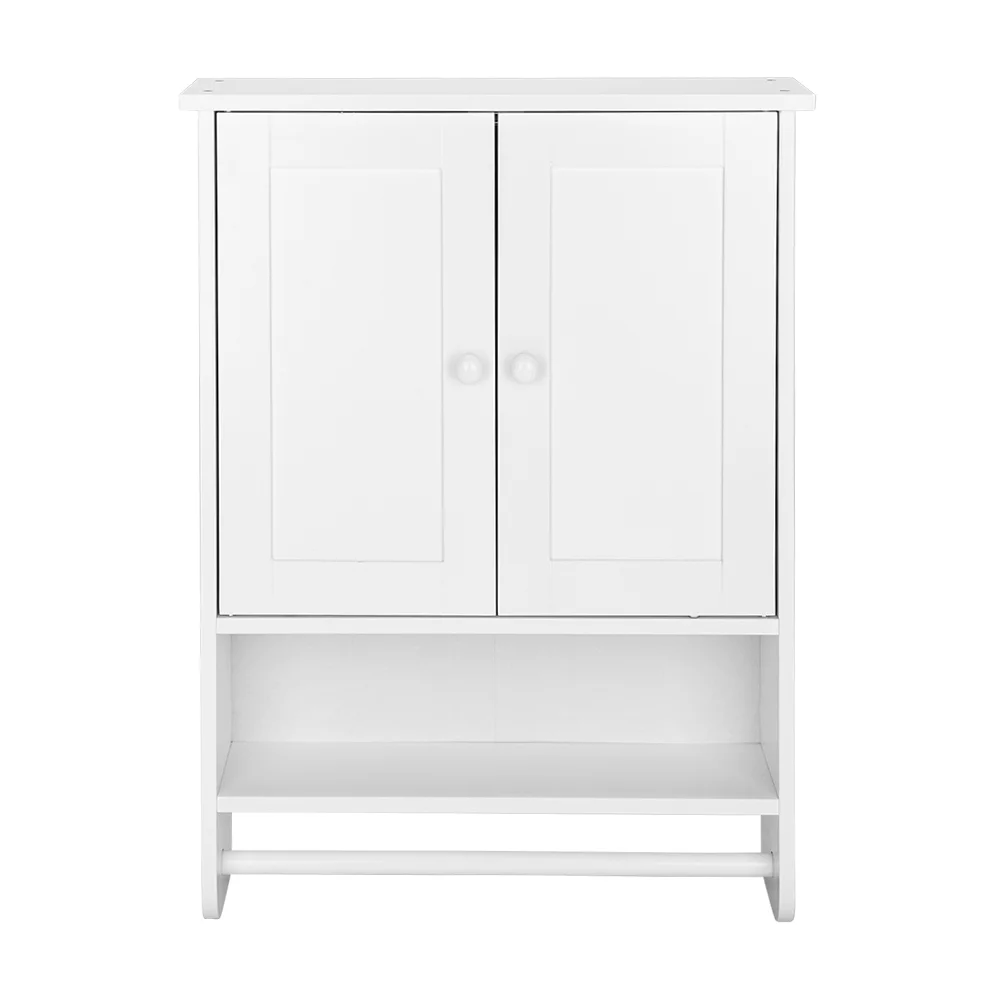 Wall Hanging Cabinet with 2 Doors – Space Saving Wall Washer Storage Organizer for Small Rooms