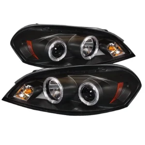 Spyder Chevy Impala 06-13 / Chevy Monte Carlo 06-07 – Projector Headlights – LED Halo – LED ( Replaceable LEDs ) – Black – High H1 (Included) – Low Fits select: 2006-2013 CHEVROLET IMPALA