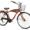 Kent 26-Inch Margaritaville Men’s Cruiser Bike – Wood Grain Color
