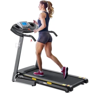 MARNUR 2.5 HP Folding Treadmill with 12% Auto Incline, 0.5–8.5 MPH Speed, 220 lb Capacity Home Cardio Running Machine