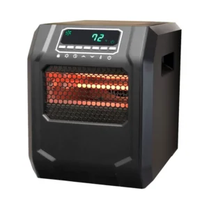 Lifesmart 4-Element 1500W Portable Electric Infrared Quartz Space Heater – Indoor Energy-Efficient Room Heater