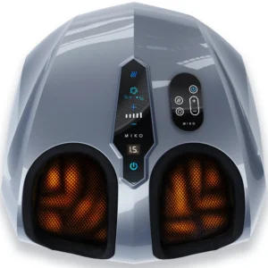 MIKO Shiatsu Foot Massager Machine with Heat, Deep Kneading, Air Compression & Touchscreen – Includes 2 Wireless Remotes